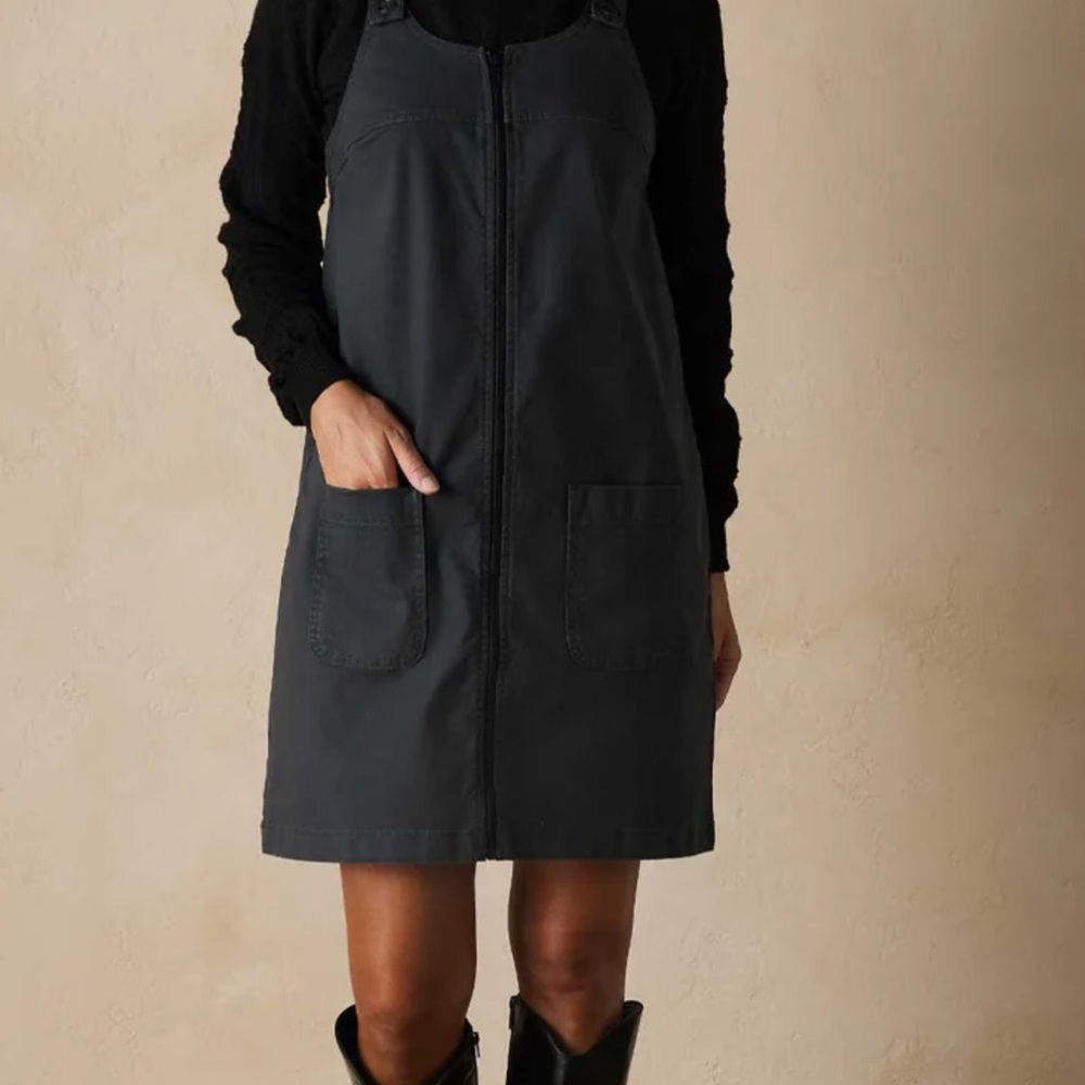 The Normal Brand Charcoal Overall Dress